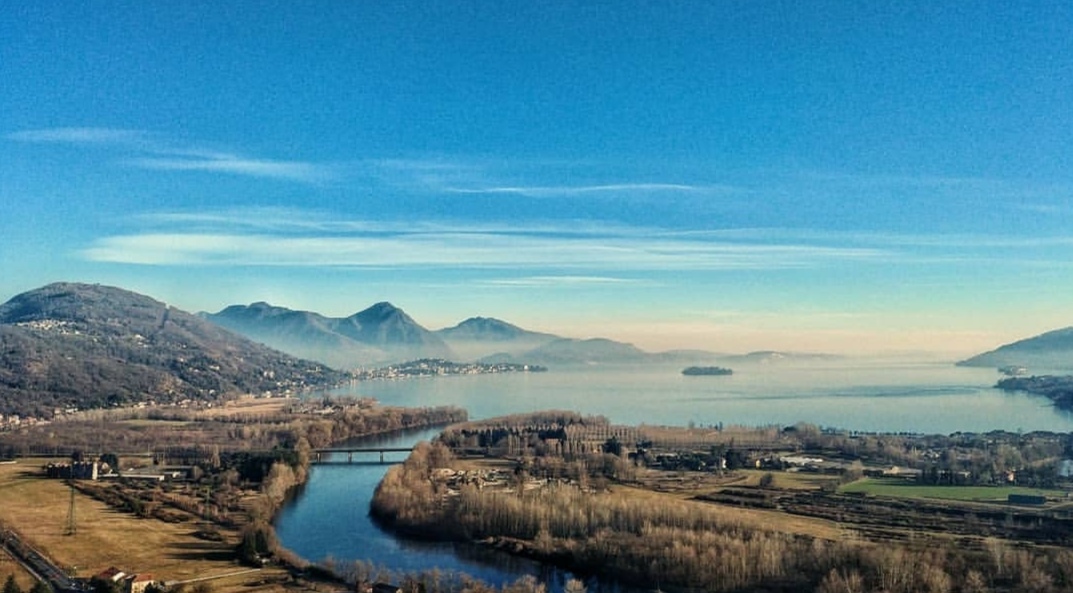 Visuale del Lago Maggiore dal Montorfano.
